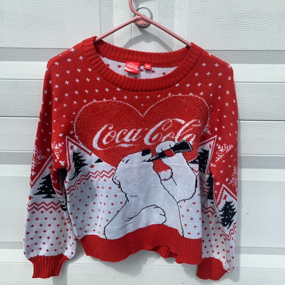 NWT Coca Cola Polar bear Ugly Christmas Sweater
